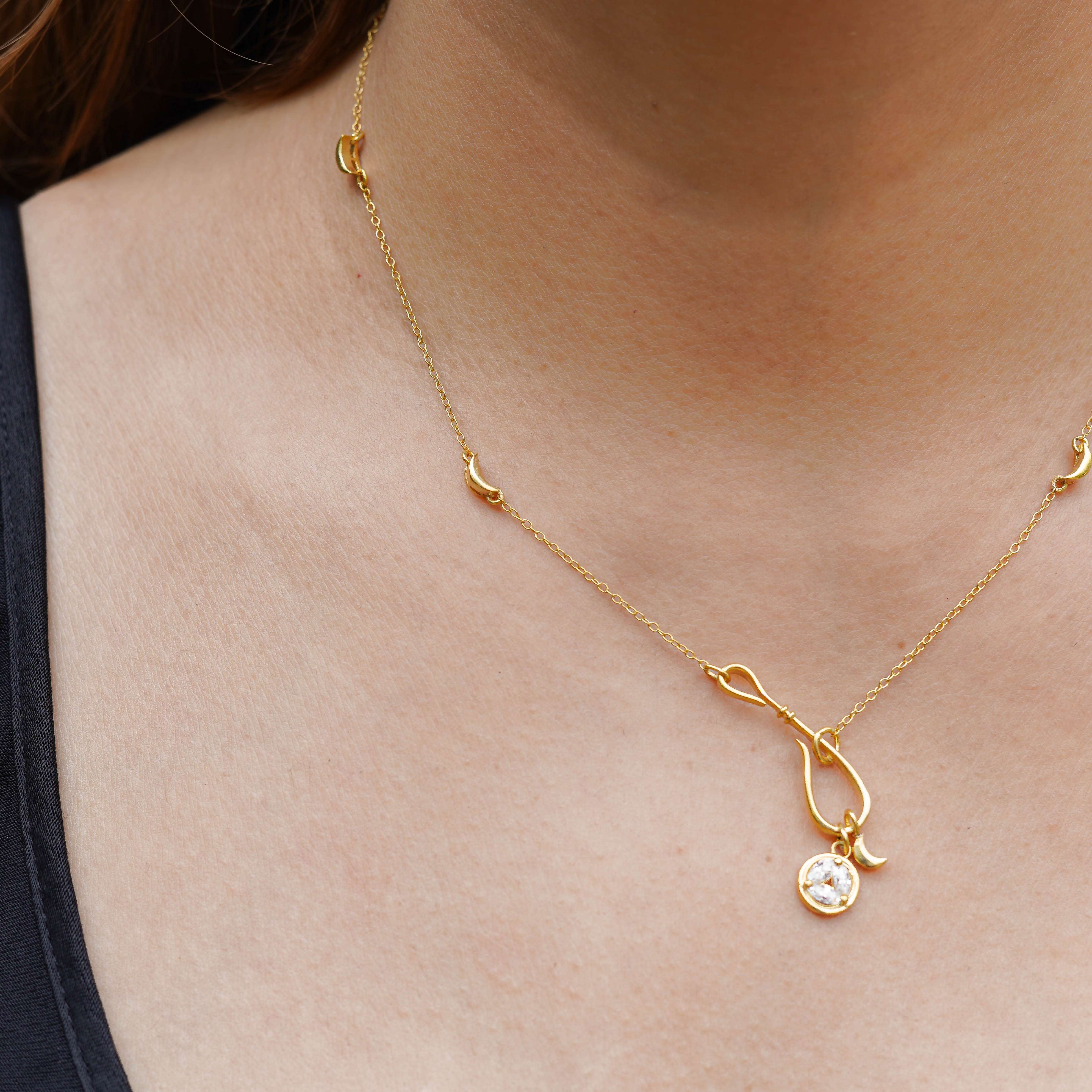 Aurora Moissanite Necklace